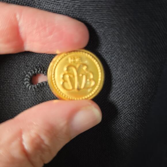 Brooks Brothers Blazer 44 Long Wool Gold Buttons USA - Picture 3 of 10